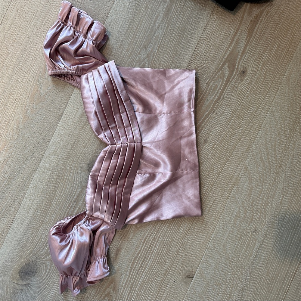 "VIOLA" Silky Off The Shoulder Top - Picture 5 of 5